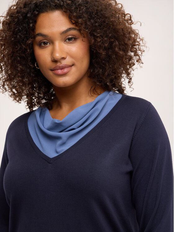 Fiorella Rubino Fiorella Rubino Sweter M299L008581N034 Niebieski Regular Fit