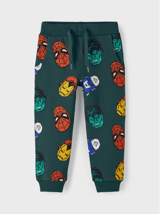 NAME IT NAME IT Παντελόνι φόρμας MARVEL 13210767 Πράσινο Regular Fit