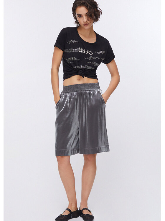 Liu Jo Liu Jo Spodnie materiałowe TA6074T322AA4377 Szary Regular Fit