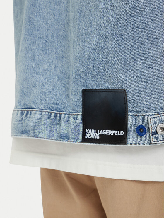 Karl Lagerfeld Jeans Karl Lagerfeld Jeans Елек B2M14024 Светлосин Regular Fit