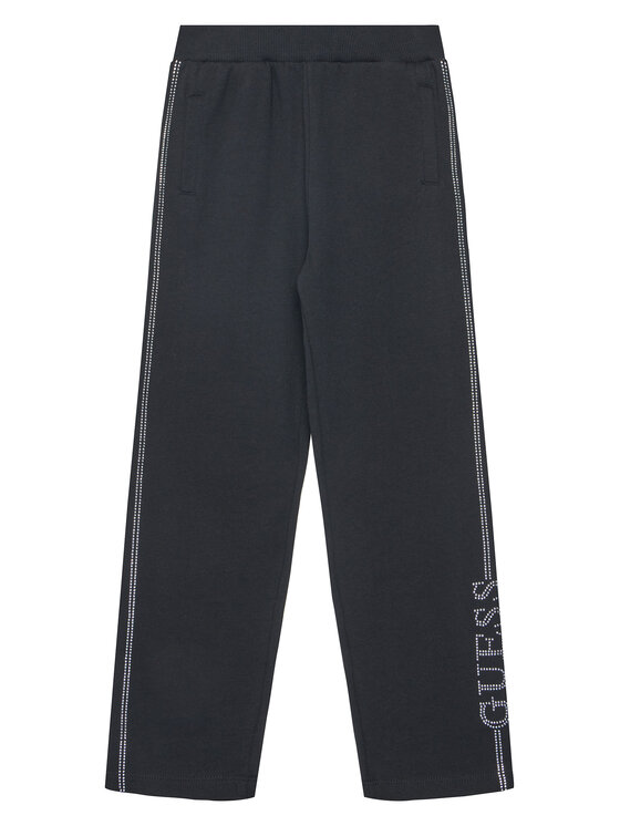 Guess Spodnie dresowe J5YQ12 KA6R4 Czarny Regular Fit