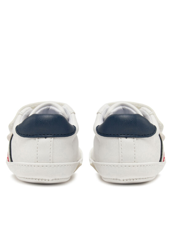 Tommy Hilfiger Tommy Hilfiger Sneakersy Stripe Low Cut Velcro T0B9-33831-1433 Biały