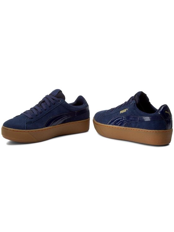 Puma platform on sale navy blue