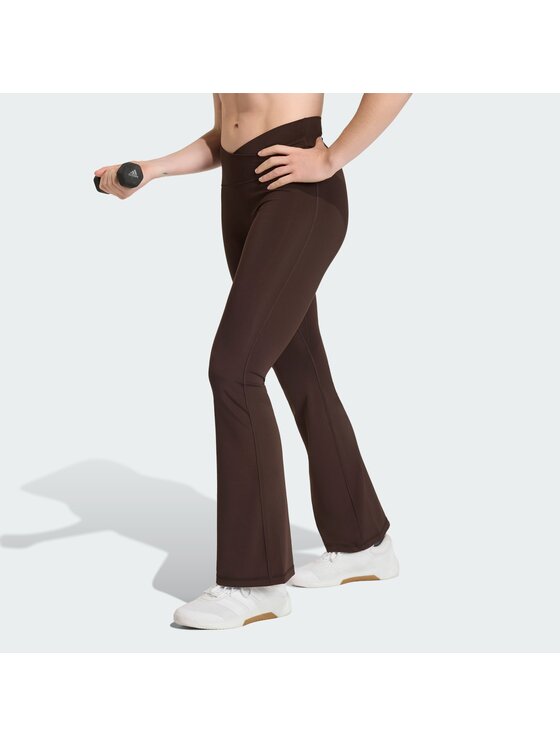 adidas Damskie Legginsy, rozmiar 2XL, Brązowe, 162906