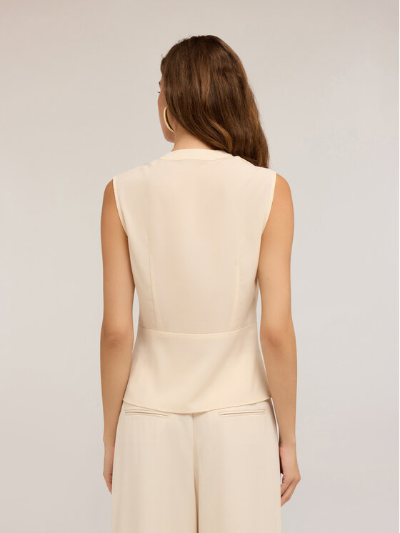 Motivi Motivi Blusa 2712Q001870N011 Écru A-Line Fit