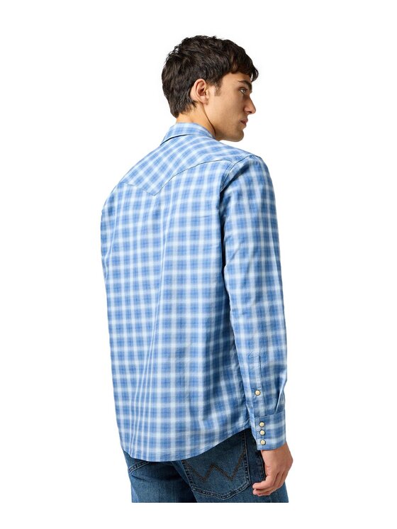 Wrangler Wrangler Koszula 112362764 Niebieski Regular Fit