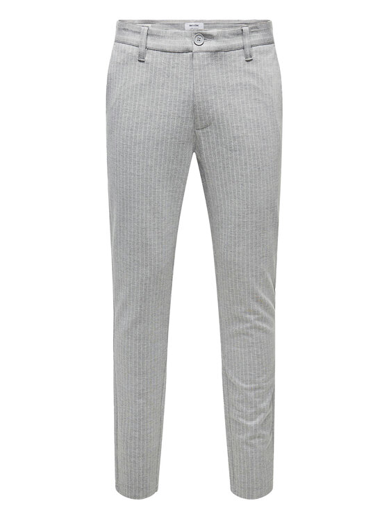Only & Sons Only & Sons Chino kalhoty Mark 22013727 Šedá Slim Fit