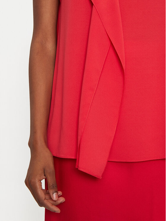 HUGO Hugo Bluza Cilane-1 50430654 Rdeča Relaxed Fit