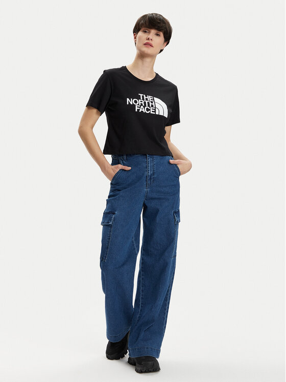 The North Face The North Face Marškinėliai Easy NF0A87NA Juoda Relaxed Fit