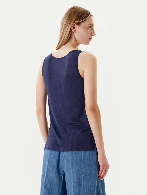United Colors Of Benetton United Colors Of Benetton Top 37UJE8398 Bleumarin Regular Fit