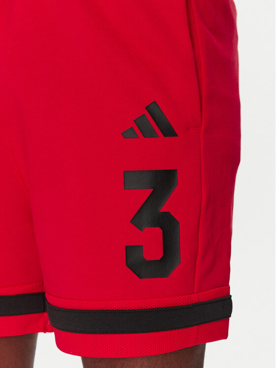 adidas adidas Sportske kratke hlače Seasonal Essentials Sport JD8089 Crvena Regular Fit