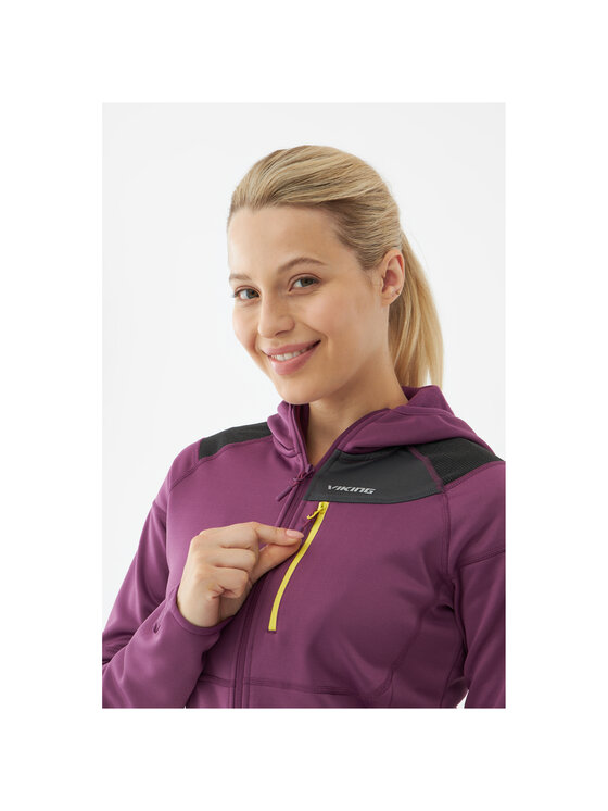 Viking Viking Bluza Yosemite Hoodie Lady Fioletowy Regular Fit