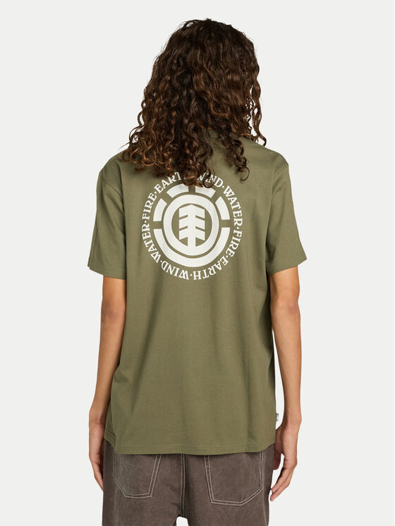 Element Element Póló Seal Bp ELYZT00596 Khaki Regular Fit
