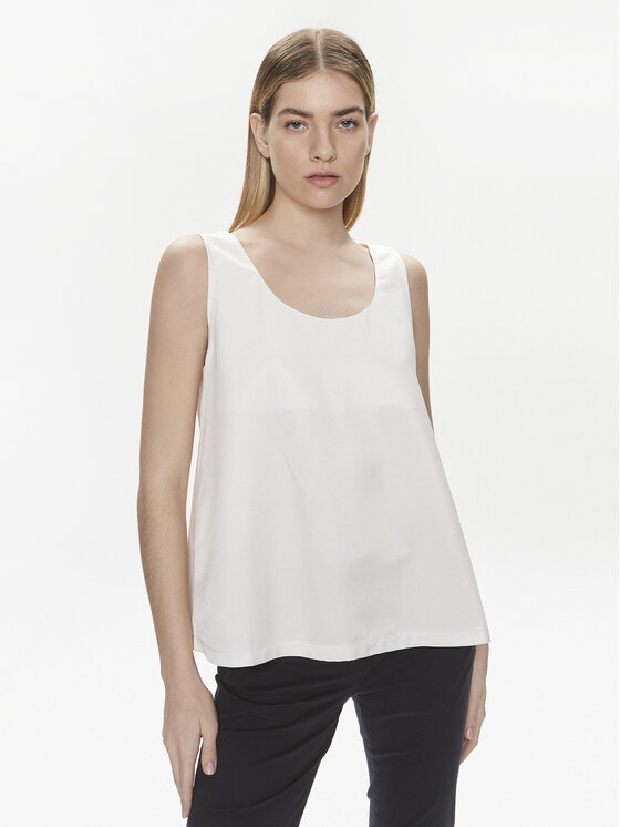 United Colors Of Benetton United Colors Of Benetton топ 5XONDQ06Z Екрю Relaxed Fit