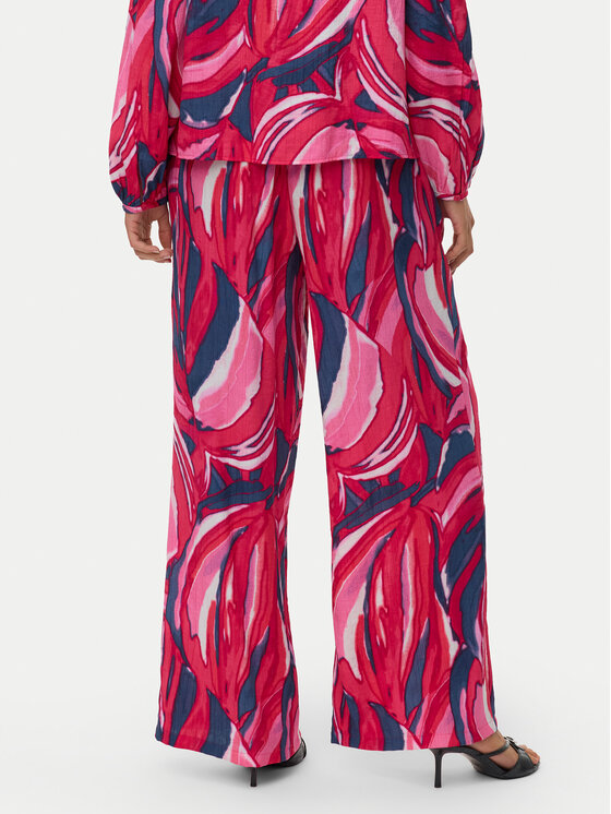 Vero Moda Vero Moda Hlače iz tkanine Vera 10338759 Roza Wide Leg