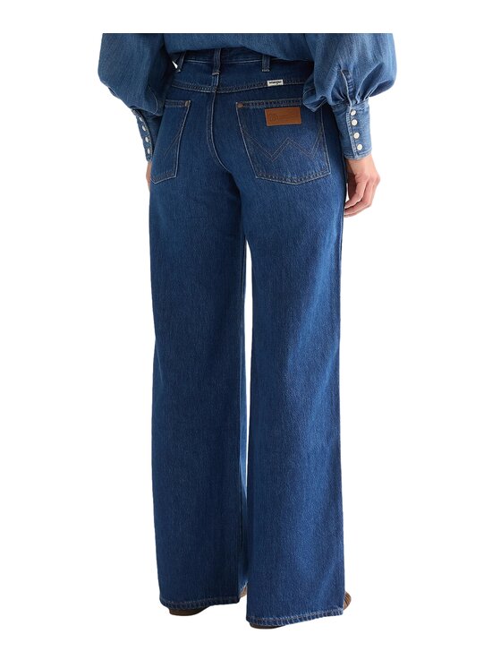 Wrangler Wrangler Jeansy 112381085 Niebieski Wide Leg
