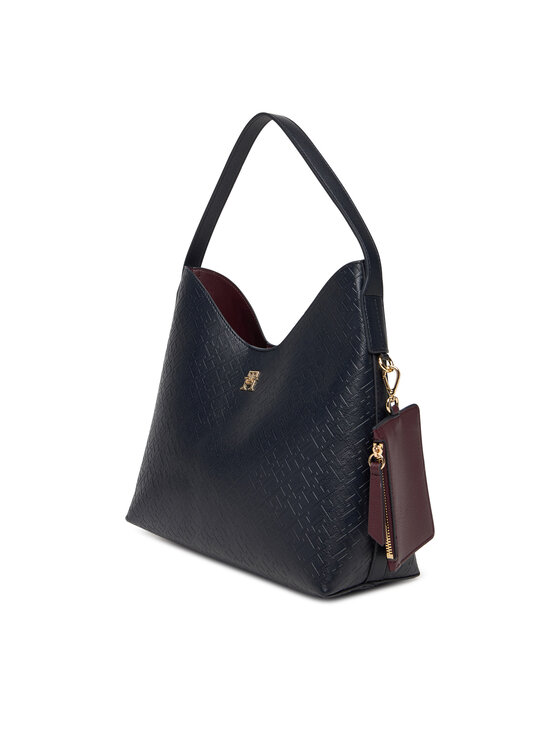 Tommy Hilfiger Tommy Hilfiger Käekott Th Icon Shoulder Bag Mono AW0AW18141 Tumesinine