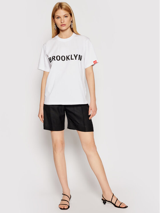 T-shirt Brooklyn 2221JTS002511A Bianco Regular Fit...