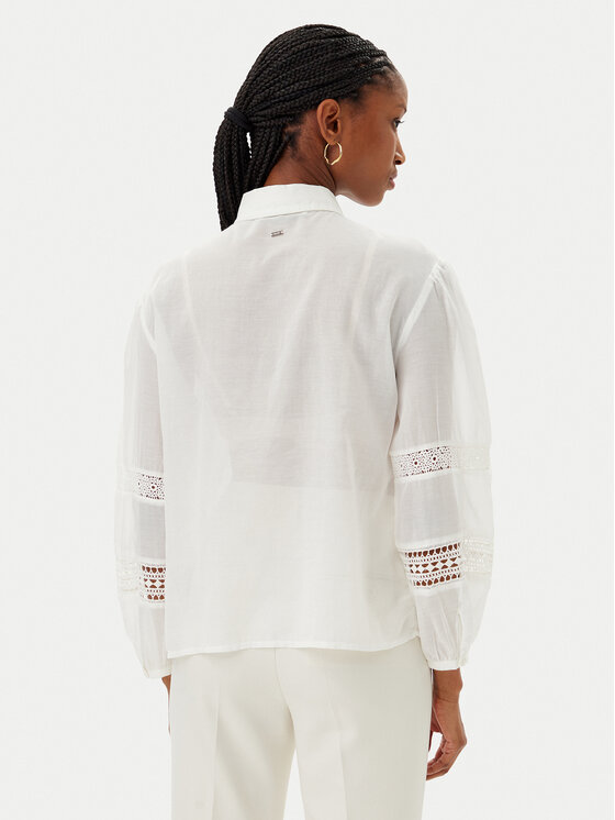 Gaudi Gaudi Camicia 511FD45028 Écru Regular Fit