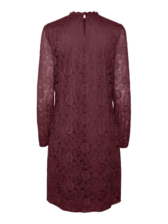 Pieces Pieces Повсякденна сукня 17139864 Бордовий Regular Fit