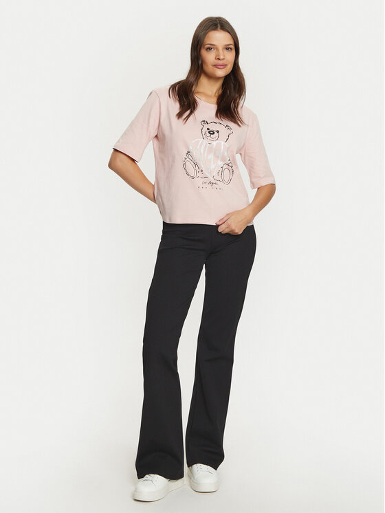 Guess Guess T-Shirt V5RI09 I3Z14 Różowy Regular Fit