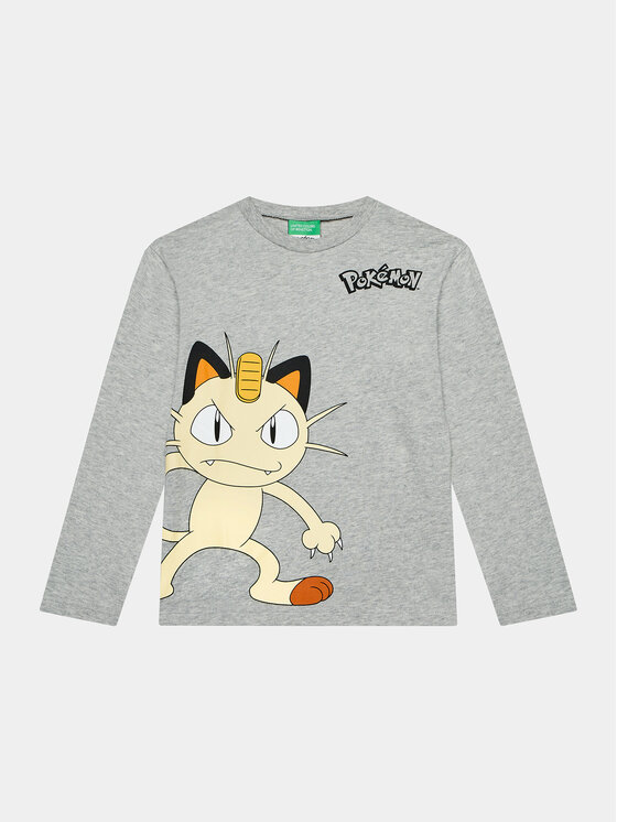 United Colors Of Benetton United Colors Of Benetton Majica POKEMON 3VR5C10GT Siva Regular Fit