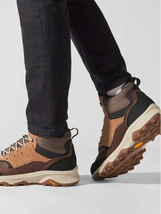 Merrell Merrell Παπούτσια πεζοπορίας Speed Solo Mid Wp J004533 Καφέ