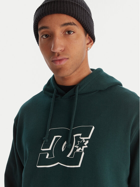DC Shoes DC Shoes Majica dugih rukava Hampden ADYFT03416 Zelena Regular Fit