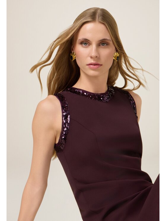 Oltre Oltre Vestito da giorno 7029R005035N036 Bordeaux Slim Fit