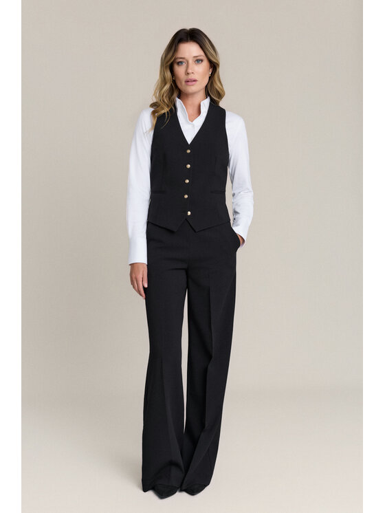 Lancerto Lancerto Spodnie materiałowe Cosmia SP073126000018 Czarny Wide Leg