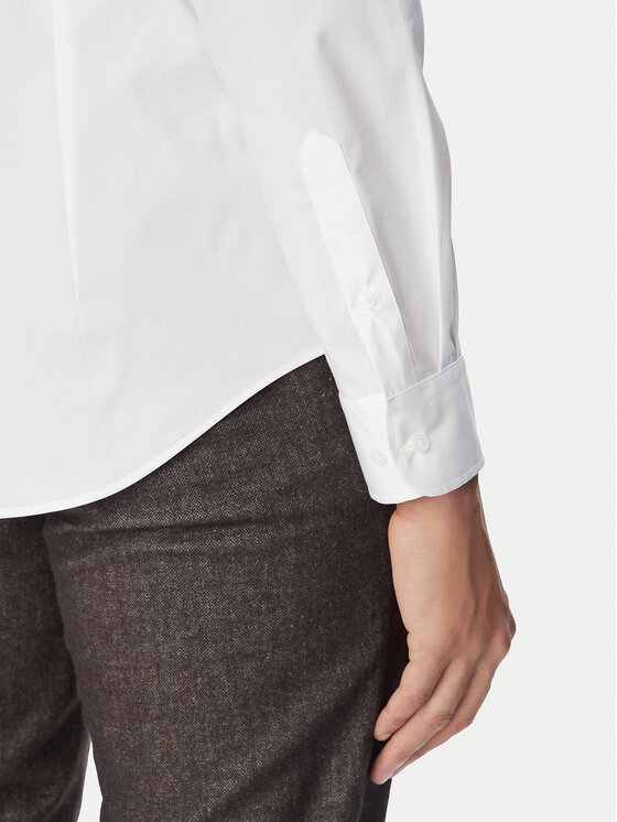 Tommy Hilfiger Tommy Hilfiger Koszula MW0MW43122 Biały Slim Fit