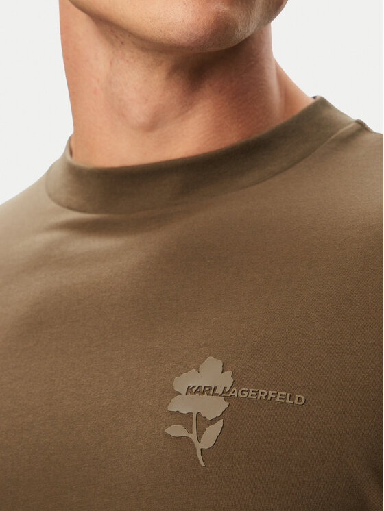 KARL LAGERFELD KARL LAGERFELD Marškinėliai 755041 563221 Ruda Regular Fit
