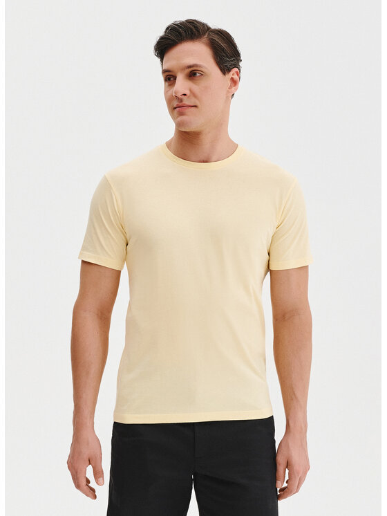 Pako Lorente Pako Lorente T-Shirt P25SF-TT-003 Żółty Regular Fit