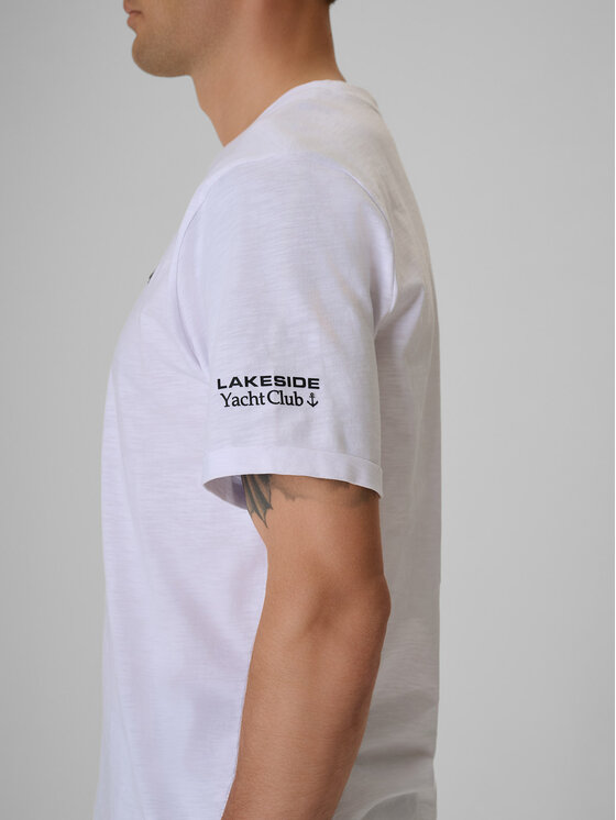 4F 4F T-Shirt LAKESIDE ESCAPE Biały Regular Fit