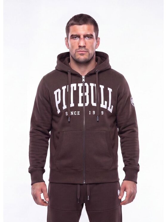 PITBULL PITBULL Bluza NORTON Brązowy Regular Fit