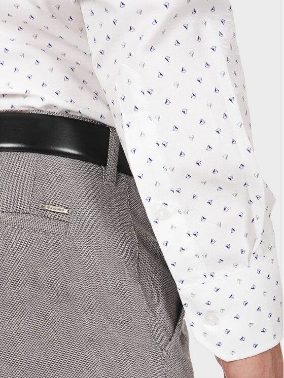 Evenemen Evenemen Koszula STAMPA K75991 Biały Slim Fit