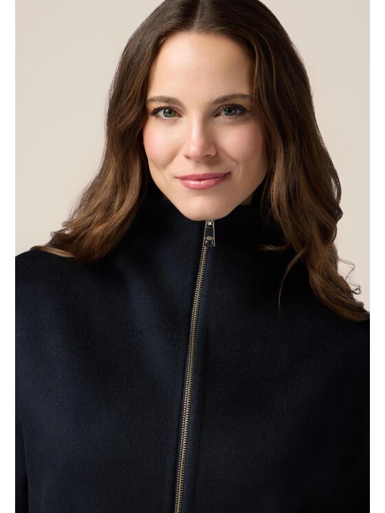 Oltre Oltre Cappotto 8678J000201N034 Blu Regular Fit