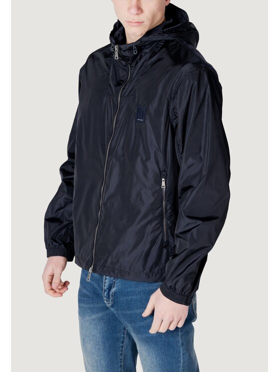Armani Exchange Armani Exchange Kurtka skórzana XM000342 AF12285 Niebieski Regular Fit