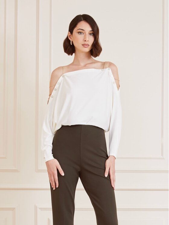 Marciano Guess Marciano Guess Top 167787 Biały Classic Fit