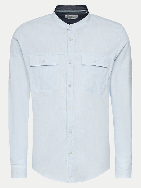 s.Oliver s.Oliver Сорочка 2143531 Голубий Regular Fit