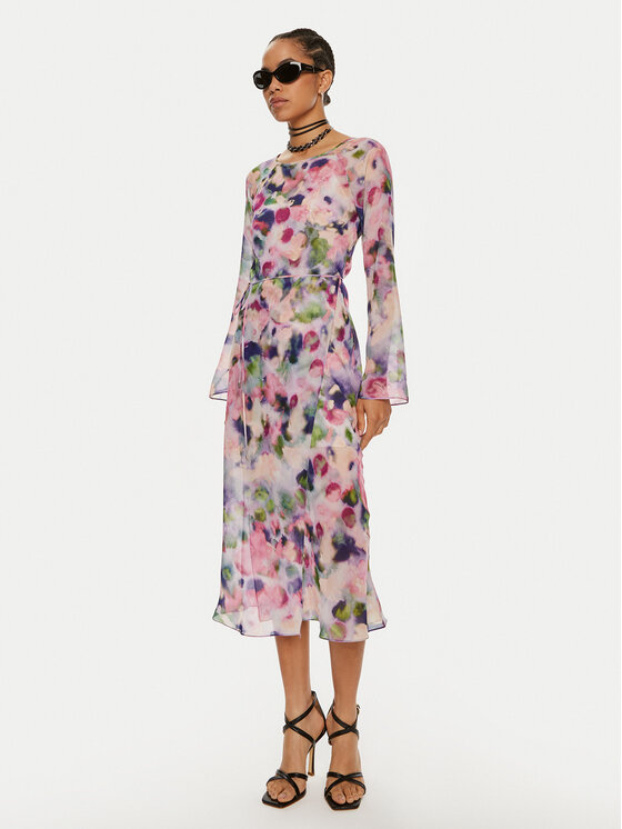 Patrizia Pepe Patrizia Pepe Sukienka codzienna 8A1386 A461-FE83 Różowy Regular Fit