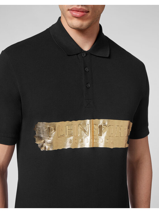 Plein Sport Plein Sport Polo 1387 Czarny Slim Fit