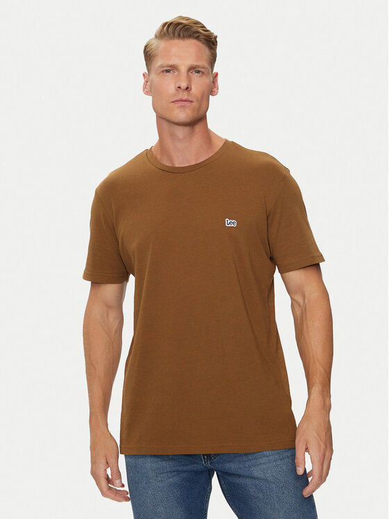Lee Lee T-Shirt 112355564 Braun Regular Fit