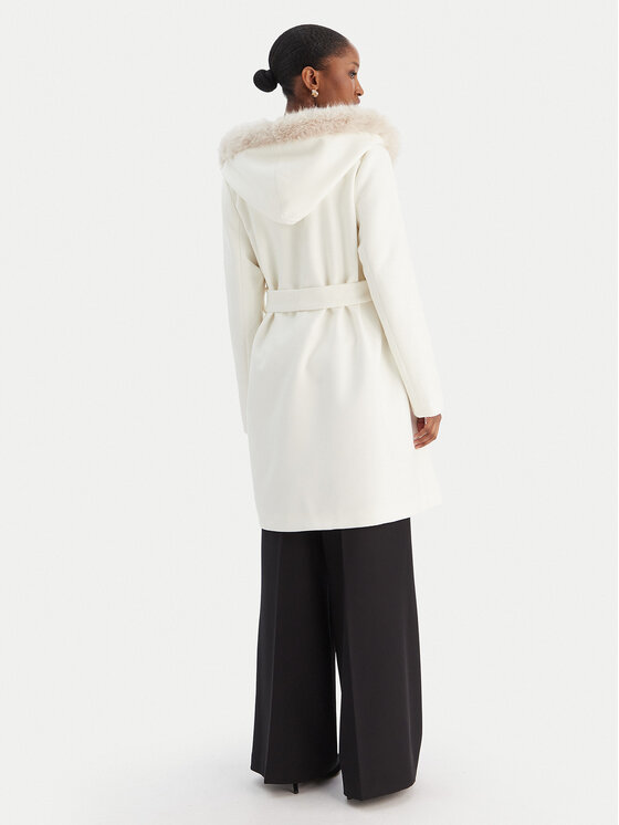 Rinascimento Rinascimento Płaszcz zimowy CFC0126714003 Écru Regular Fit