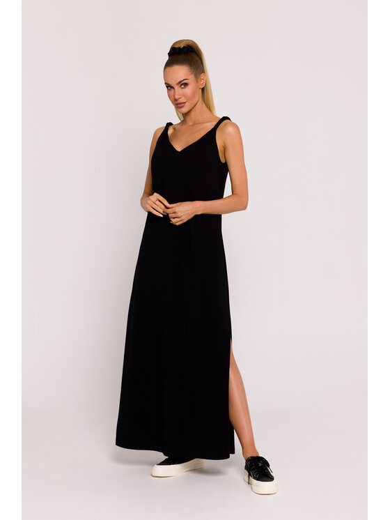 Made of Emotion Made of Emotion Letné šaty M791 Čierna Generous Fit