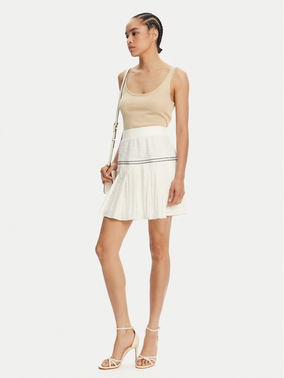 Liu Jo Sport Liu Jo Sport Spódnica mini TA5124 J4894 Biały Regular Fit