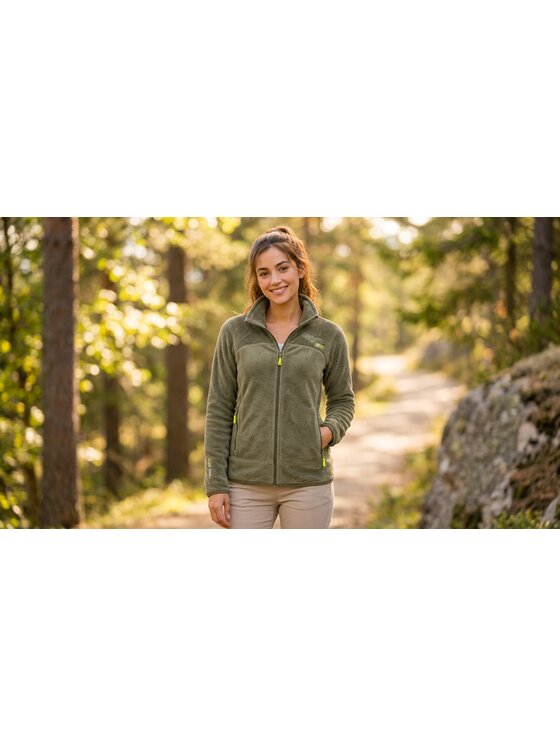 Geographical Norway Geographical Norway Polar WZ4071F/GN-OLIVE Zielony Fitted Fit