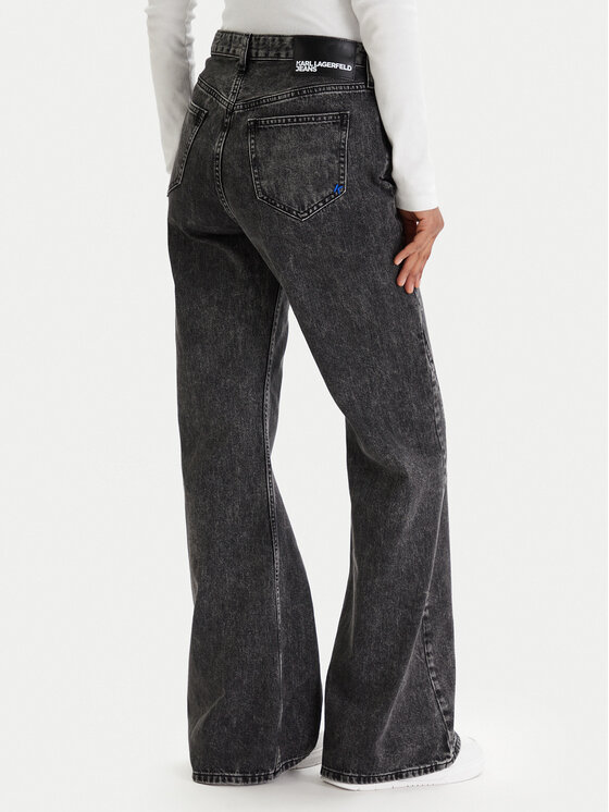 Karl Lagerfeld Jeans Karl Lagerfeld Jeans Jeansy B1W10083 Czarny Flare Fit