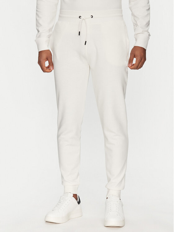 Guess Teplákové nohavice Z2YB22 KAIJ1 Biela Regular Fit