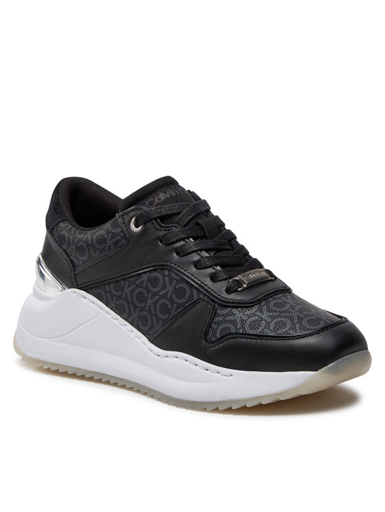 Calvin Klein Calvin Klein Αθλητικά Chunky Intern Wedge Lace Up- Mono HW0HW01439 Μαύρο